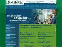 Tablet Screenshot of dialogue-languages.com
